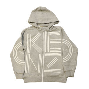 Vintage Kenzo Graphic Zip-Up Kids Hoodie Size 12-14